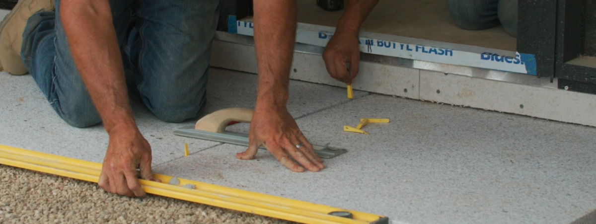 Go Big! How To Install XL Granite Slab Pavers