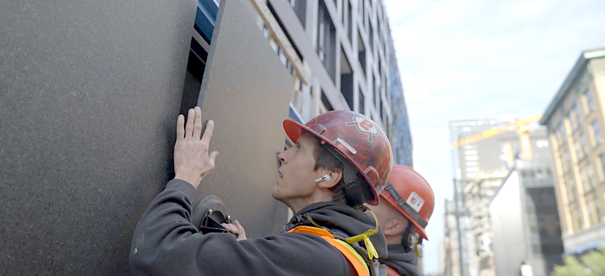Stone Facades: Introduction To The Eclad System Using natural stone facade panels