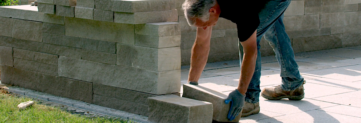 How To Build A Natural Stone Pillar Onto A Patio Wall